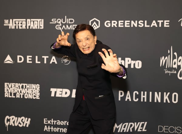 James Hong attends The Critics Choice Association's Inaugural Celebration Of Asian Pacific Cinema & Television, proudly supported By GreenSlate at Fairmont Century Plaza on November 04, 2022 in Los Angeles, California.