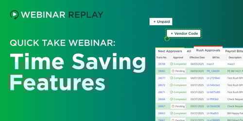 Quick Take Webinar Replay: Time Saving Features